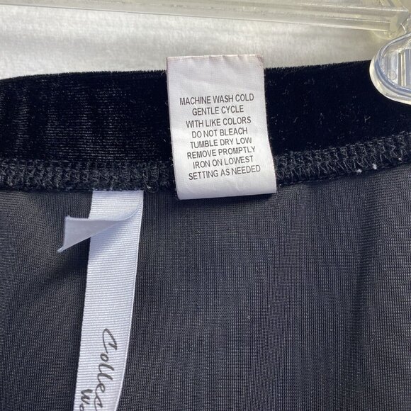 NY Collection Velvet Elastic Waist Flare Long Skirt Woman Sz 2X Black Used - Picture 14 of 14